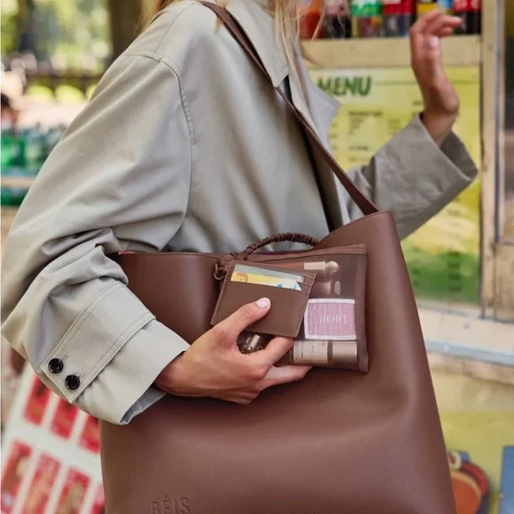 Beis Essentials Tote In Maple - Picture 2 of 4